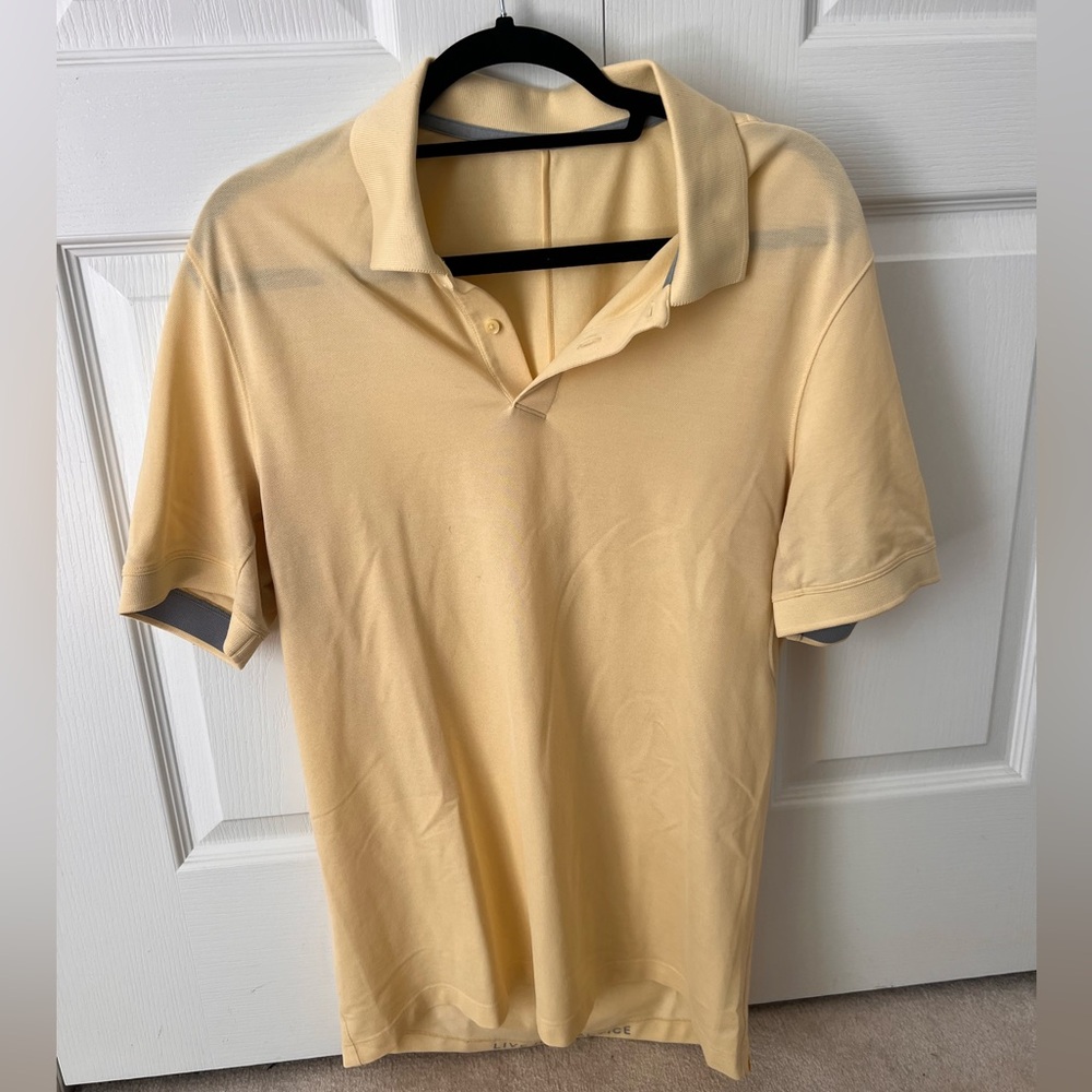 Lululemon men’s golf shirt yellow